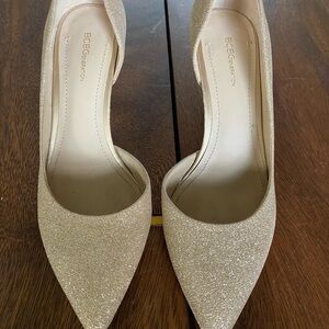 BCBGeneration Women's Glitter Heels - Gold